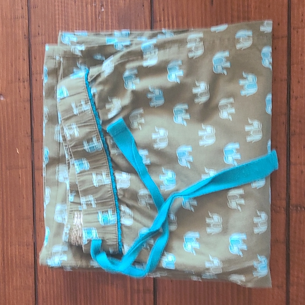 Elephant print pajama bottoms